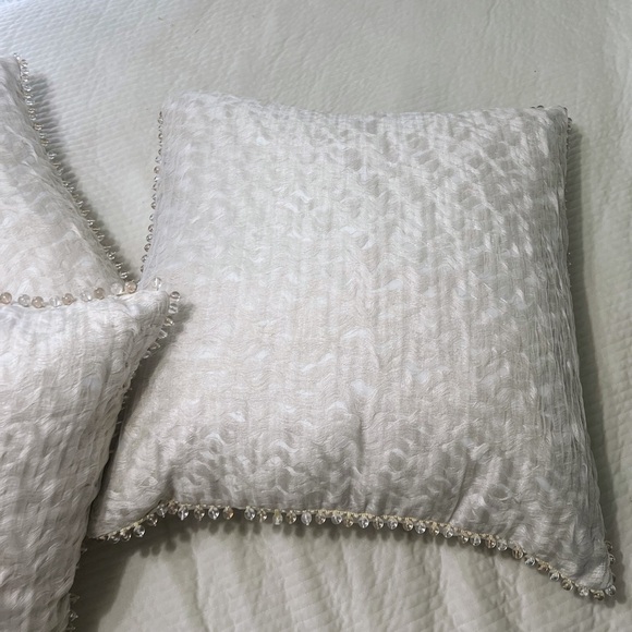 EASTERN ACCENTS -Harper Sheer Overlay Euro Sham , Set of 3 - Picture 4 of 16